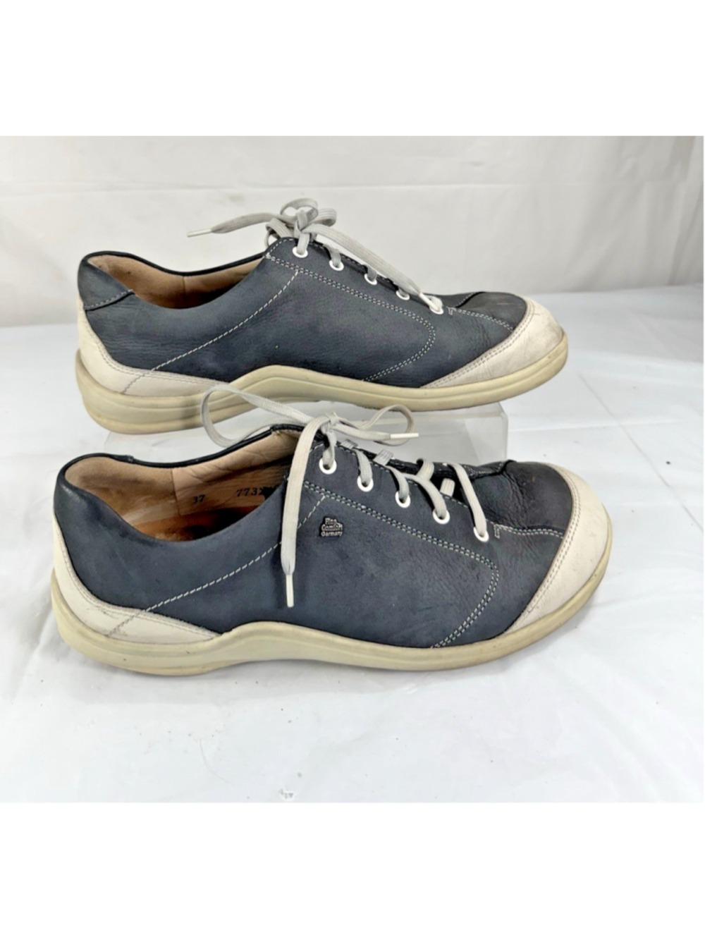 Finn Comfort Womens Soho Blue Nubuck Shoes 37 EU